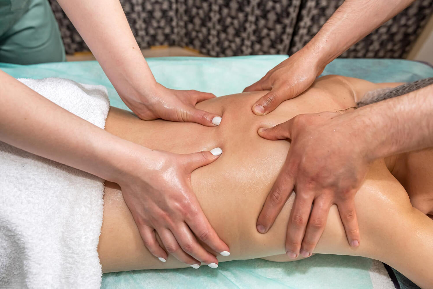 Professional four hands massage session in Ikeja Lagos