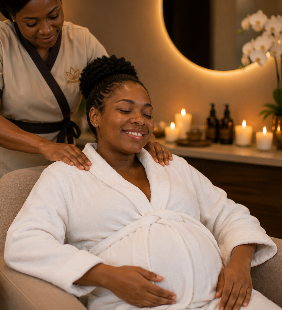 Professional pregnancy massage session in Ikeja Lagos