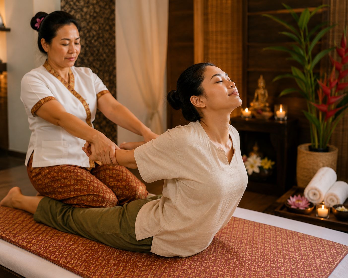 Professional Thai massage session in Ikeja Lagos