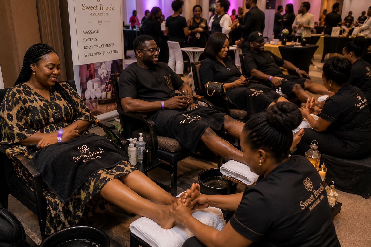 Small Party Spa Package by Sweet Brook Massage Spa